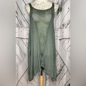 Elan Mesh Swim Coverup Green M